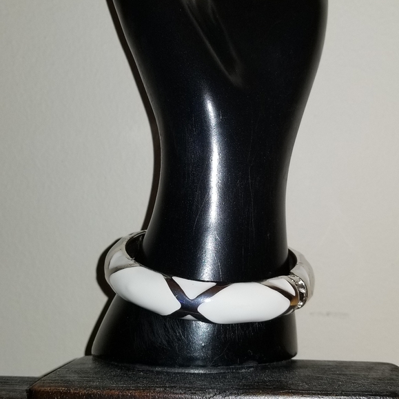 BRACELET METALLIC SILVER WHITE - Picture 3 of 4